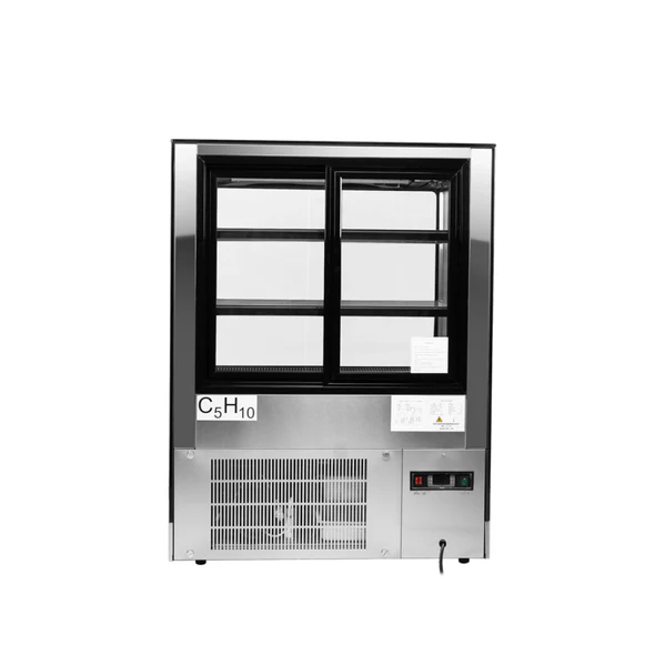 Atosa 35" Square Glass Floor Refrigerated Display Case - RDCS-35 Atosa 35" Square Glass Floor Refrigerated Display Case - RDCS-35