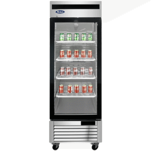 Atosa 27" Bottom Mount Single Glass Door Reach In Merchandiser Freezer - MCF8701GR Atosa 27" Bottom Mount Single Glass Door Reach In Merchandiser Freezer - MCF8701GR