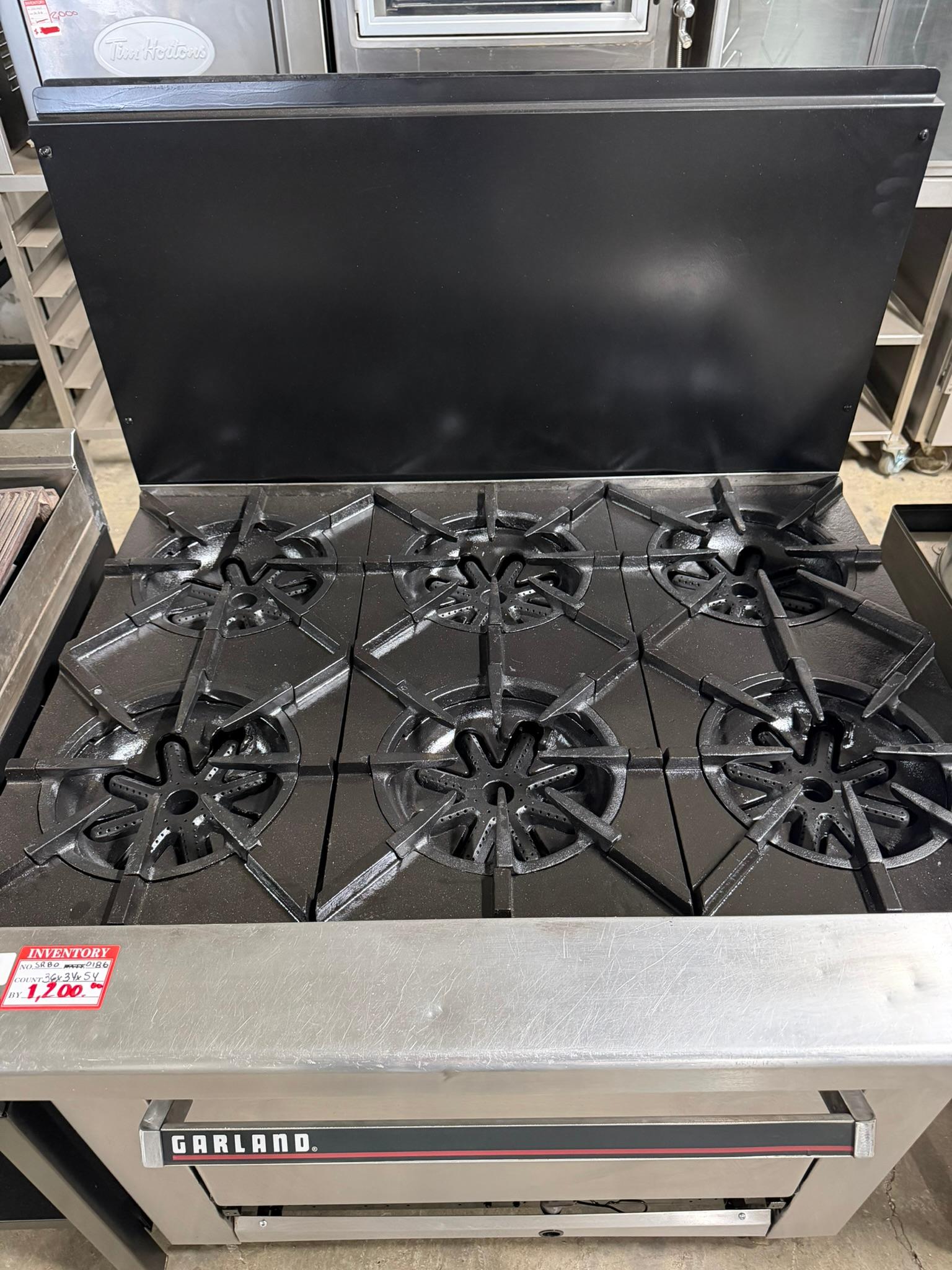 Garland 6 Burner Gas Range with Standard Oven REFURBISHED SRBO-0186 Garland 6 Burner Gas Range with Standard Oven REFURBISHED SRBO-0186