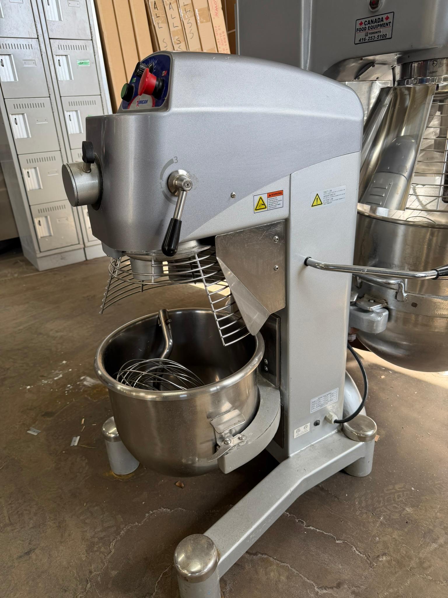 Omcan 20 qt Heavy-Duty Planetary Mixer with Timer and Guard – 110V, 1500W REFURBISHED – SRBO-0196