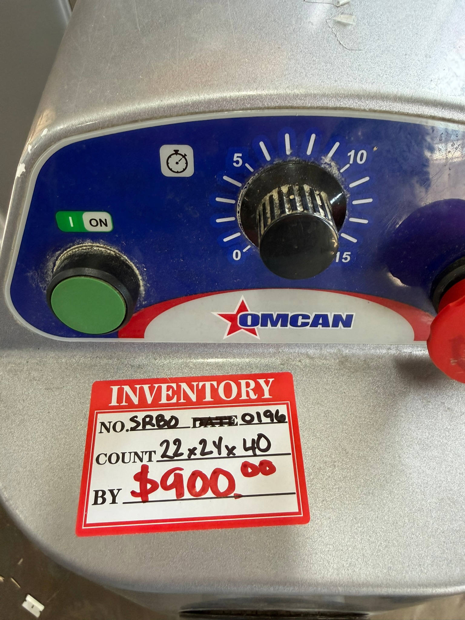 Omcan 20 qt Heavy-Duty Planetary Mixer with Timer and Guard – 110V, 1500W REFURBISHED – SRBO-0196