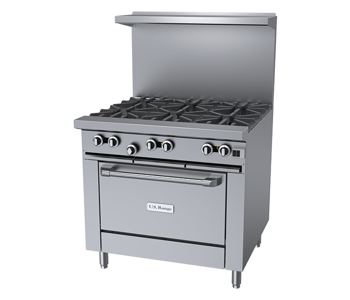 US RANGE 6 Burner Range U36-6R NAT