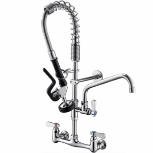 Encore Pre Rinse Faucet 8"  Spray Faucet Wall Mount Mini- KL53-MINI-BR