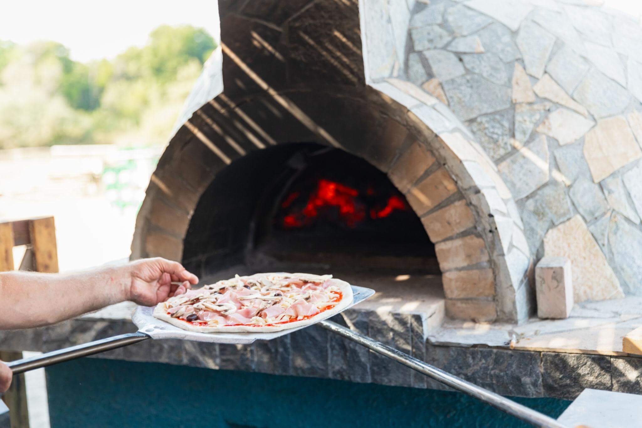 Commercial combi oven using steam and convection cooking in a professional kitchen