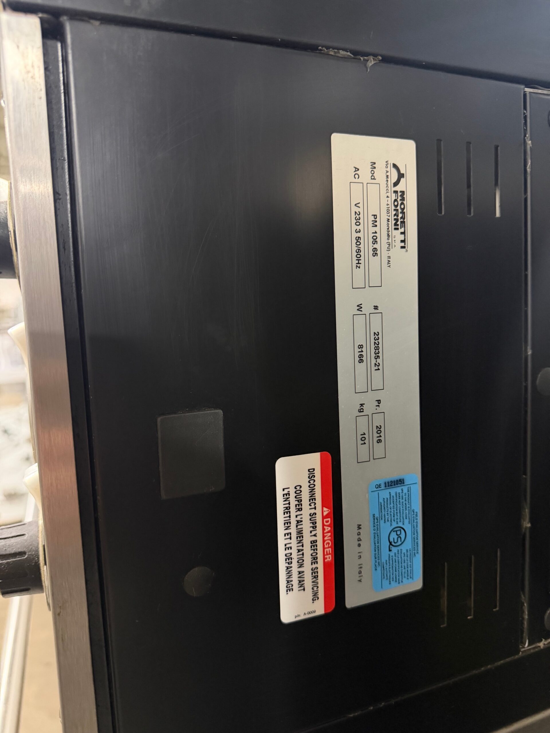 Ampto PM-105.65 52" iDeck Digital Control Electric Moretti Forni Pizza Oven with 41" x 26" x 5.5" Chamber REFURBISHED - SRBO-0197