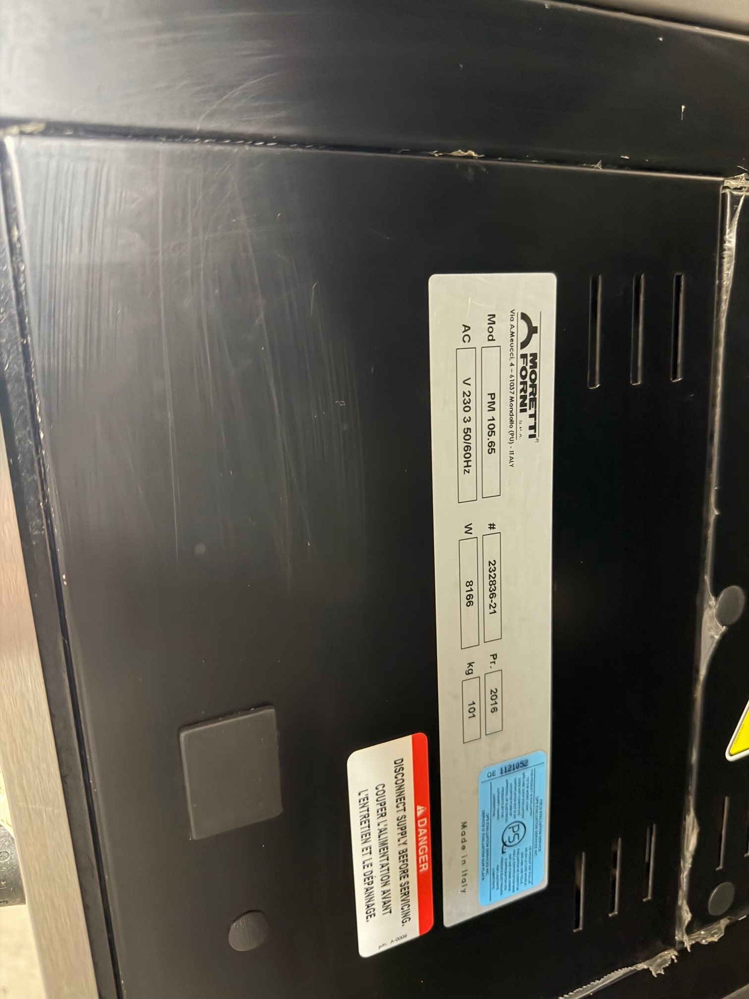 Ampto PM-105.65 52" iDeck Digital Control Electric Moretti Forni Pizza Oven with 41" x 26" x 5.5" Chamber REFURBISHED - SRBO-0197