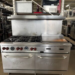 Vulcan SX60F-6B24G 60" 6-Burner Range with 24" Griddle and 2 Standard Ovens, Natural Gas REFURBISHED CFE-0126 Vulcan SX60F-6B24G 60" 6-Burner Range with 24" Griddle and 2 Standard Ovens, Natural Gas REFURBISHED CFE-0126