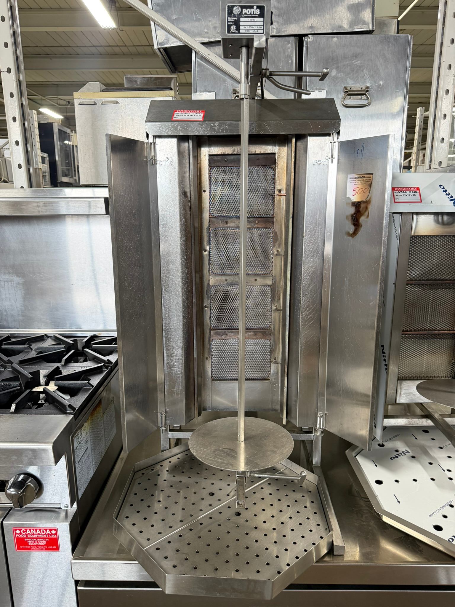 Potis Shawarma 20″ Machine Natural Gas – GD4 REFURBISHED CFE-0131