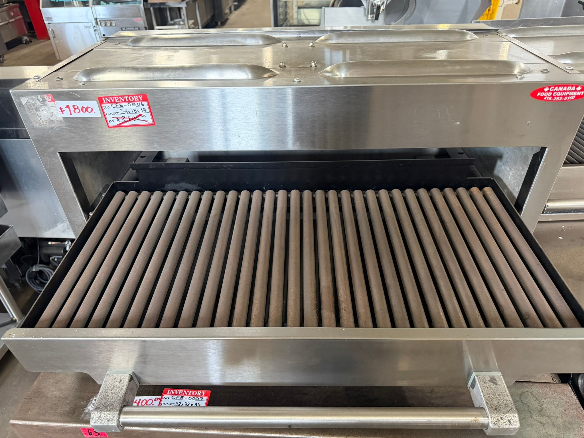 34″ Countertop Salamander Broiler REFURBISHED CFE-0006 34″ Countertop Salamander Broiler REFURBISHED CFE-0006