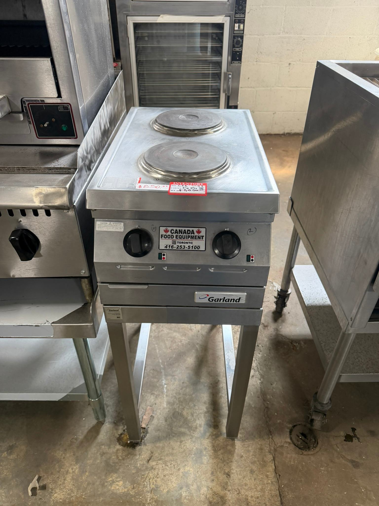 Garland ED-15THSE 15" Designer Series 2-Burner Electric Hot Plate - 208/240V REFURBISHED CFE-0093