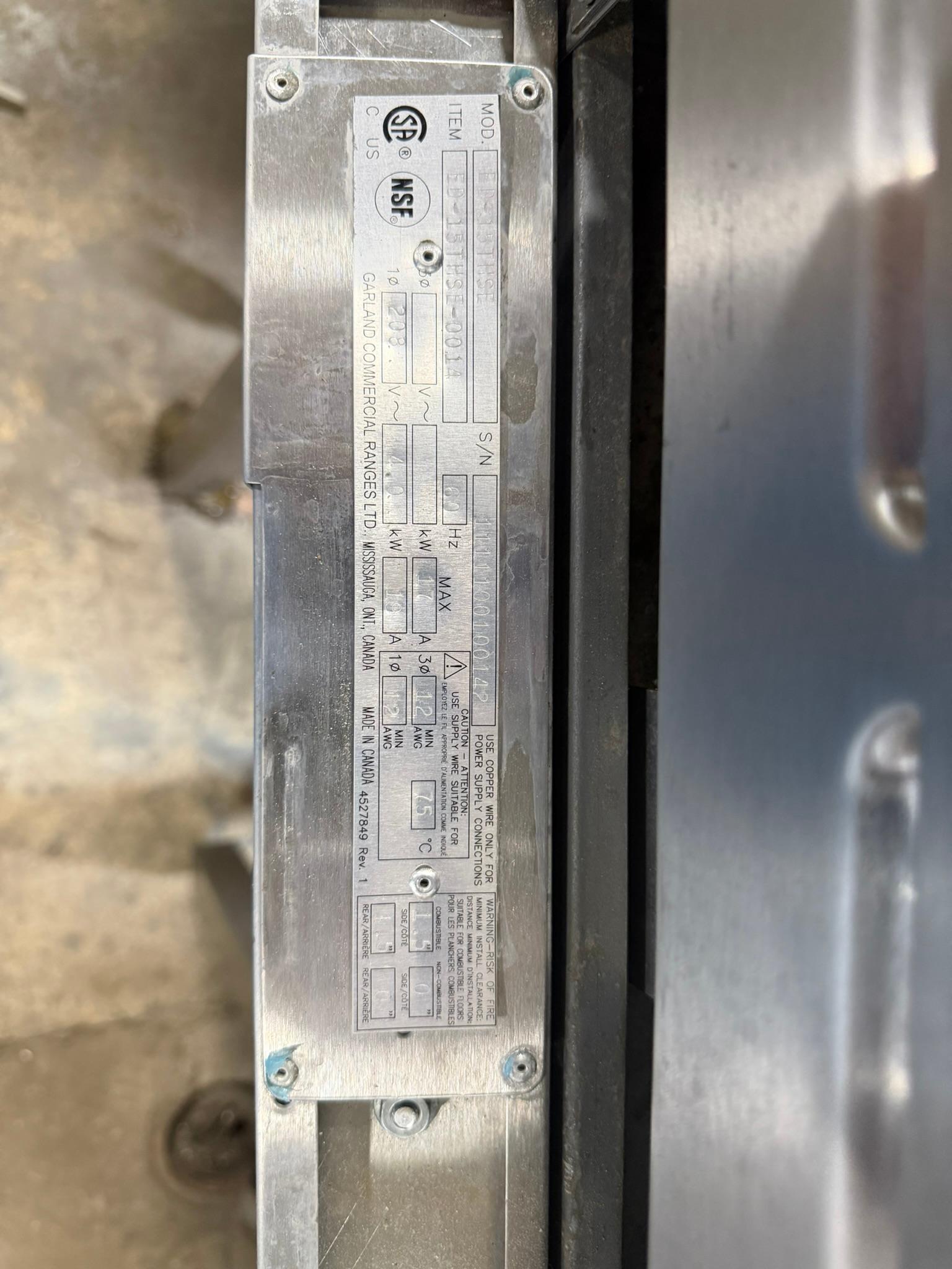 Garland ED-15THSE 15" Designer Series 2-Burner Electric Hot Plate - 208/240V REFURBISHED CFE-0093