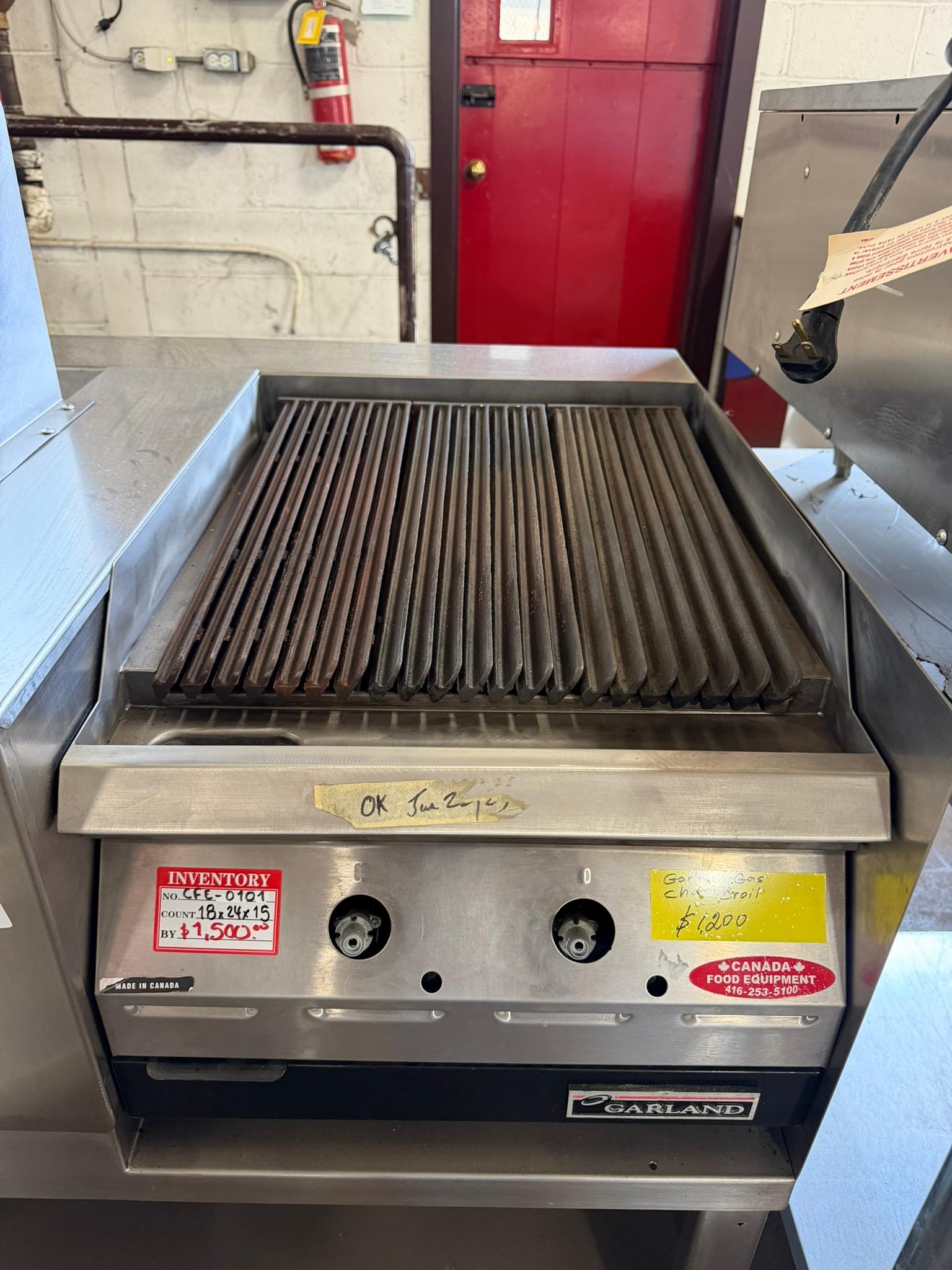 Garland GD-18RB Designer Series 18" Radiant Natural Gas Charbroiler REFURBISHED CFE-0101 Garland GD-18RB Designer Series 18" Radiant Natural Gas Charbroiler REFURBISHED CFE-0101