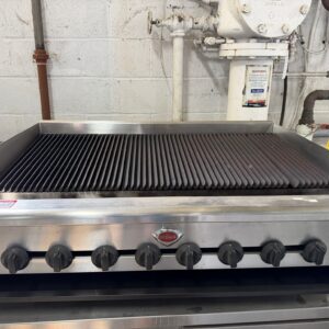 Wells 48" Countertop Charbroiler with Manual Controls Natural Gas REFURBISHED CFE-0115 Wells 48" Countertop Charbroiler with Manual Controls Natural Gas REFURBISHED CFE-0115