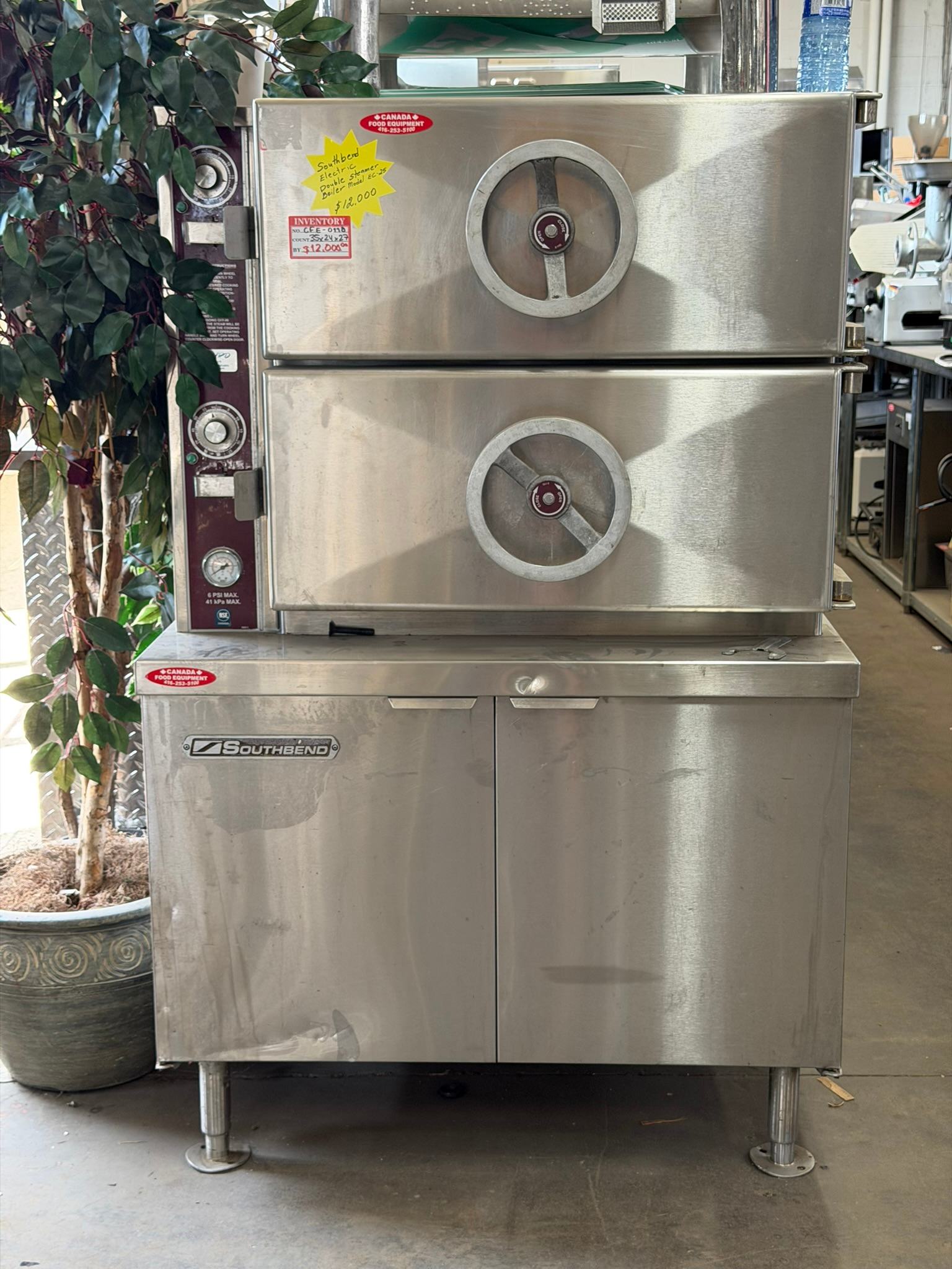 Southbend EC-2S Electric Pressure Steamer w/ (8) Full Size Pan Capacity, 208v/3ph REFURBISHED CFE-0118 Southbend EC-2S Electric Pressure Steamer w/ (8) Full Size Pan Capacity, 208v/3ph REFURBISHED CFE-0118