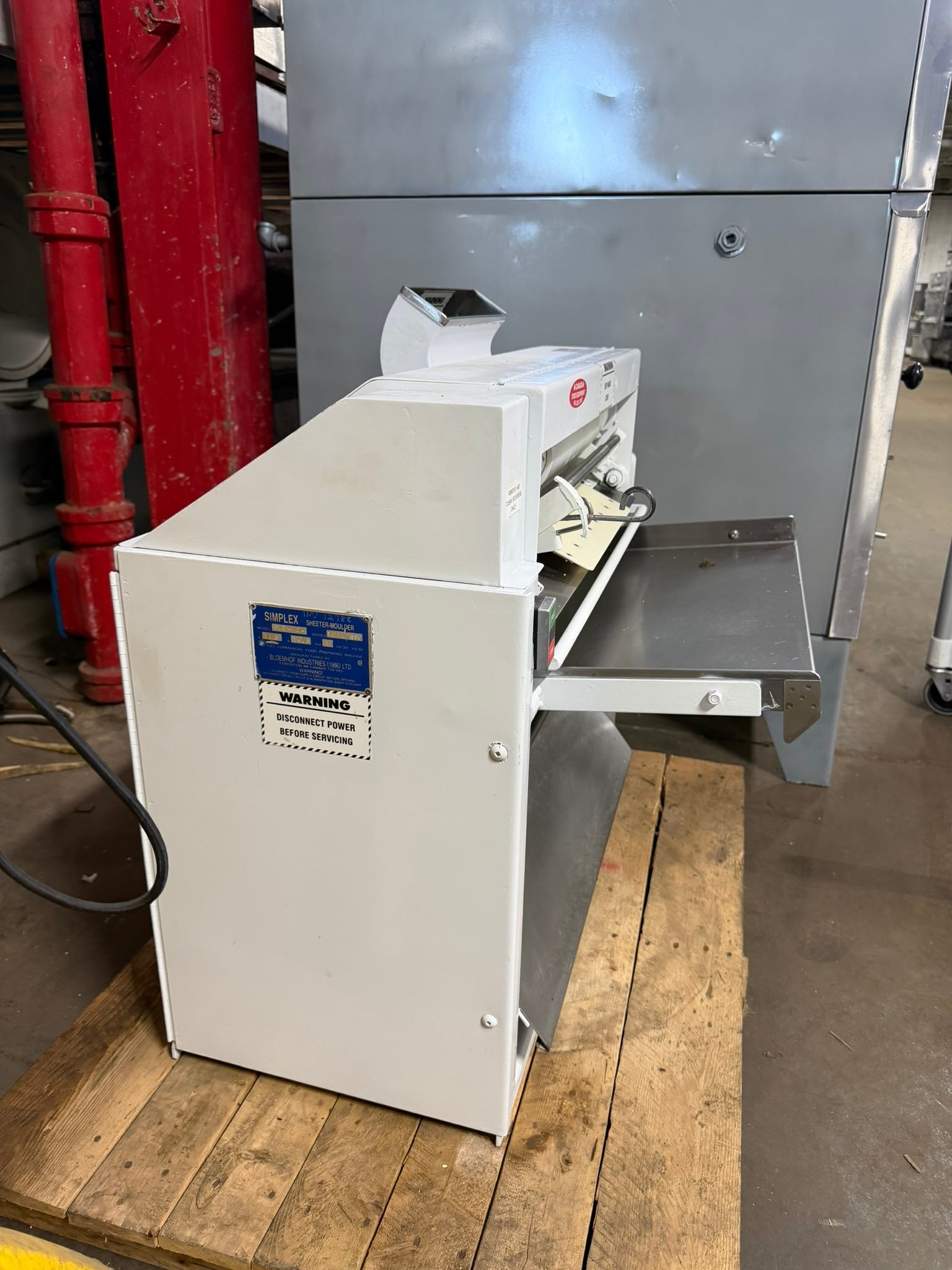BLOEMHOF PR-24 115V SINGLE PH COMMERCIAL ELECTRONIC DOUGH SHEETER REFURBISHED CFE-0196