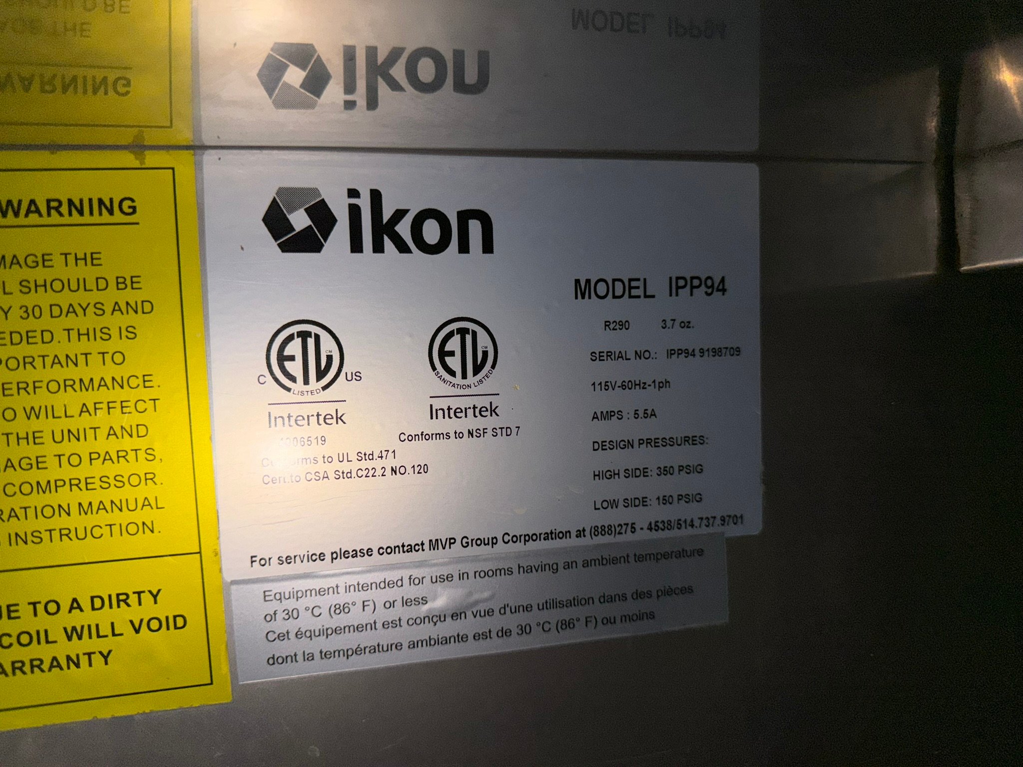 Ikon IPP94 94" 3-Door Pizza Prep Table REFURBISHED CFE-0233 Ikon IPP94 94" 3-Door Pizza Prep Table REFURBISHED CFE-0233