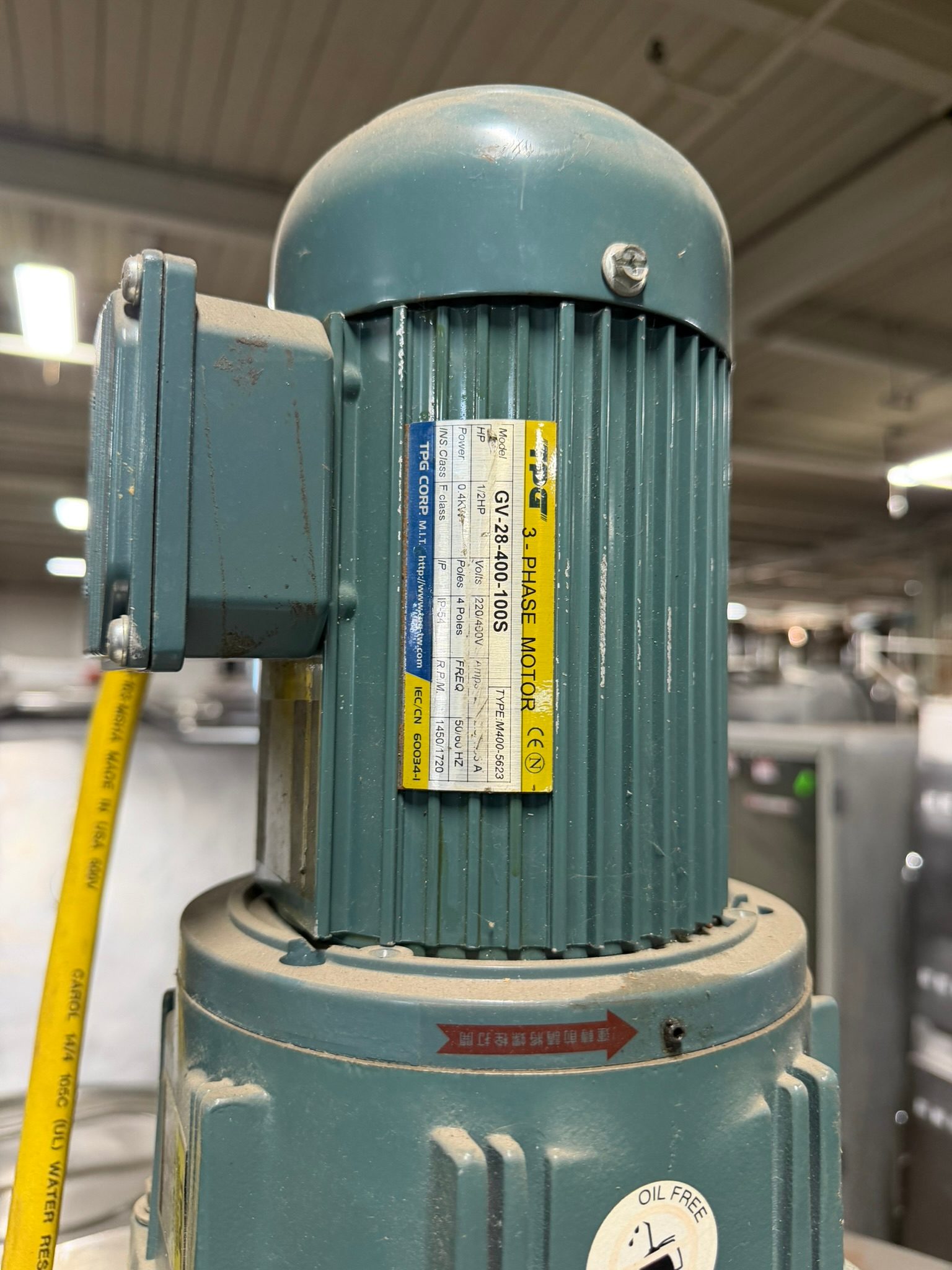 Anko Chiller Agitator | BW400 | 3 Ph 1.5 HP Electric REFURBISHED CFE-0251 Anko Chiller Agitator | BW400 | 3 Ph 1.5 HP Electric REFURBISHED CFE-0251