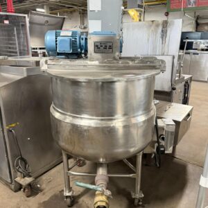 BARDEAU LTD 60-gallon Lee Industries stainless steel jacketed mixing kettle REFURBISHED CFE-0253 BARDEAU LTD 60-gallon Lee Industries stainless steel jacketed mixing kettle REFURBISHED CFE-0253