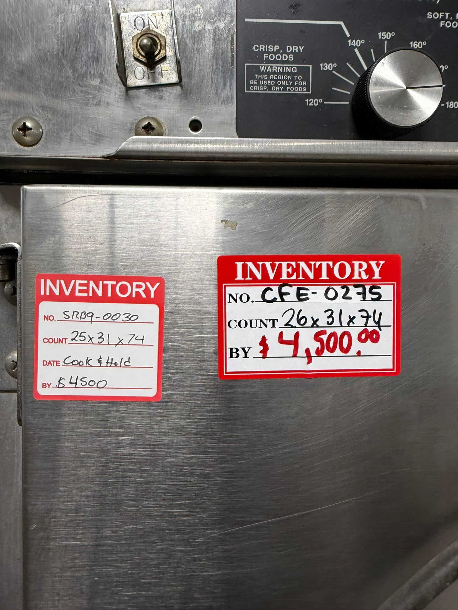 CVAP 25" Cook and Hold REFURBISHED CFE-0275 CVAP 25" Cook and Hold REFURBISHED CFE-0275