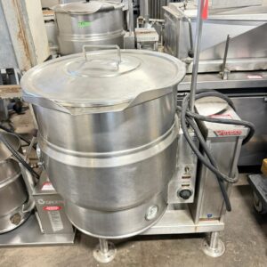 Vulcan VEC20 20-gallon (76-liter) capacity, floor-mounted, electric tilting steam-jacketed kettle REFURBISHED CFE-0286 Vulcan VEC20 20-gallon (76-liter) capacity, floor-mounted, electric tilting steam-jacketed kettle REFURBISHED CFE-0286
