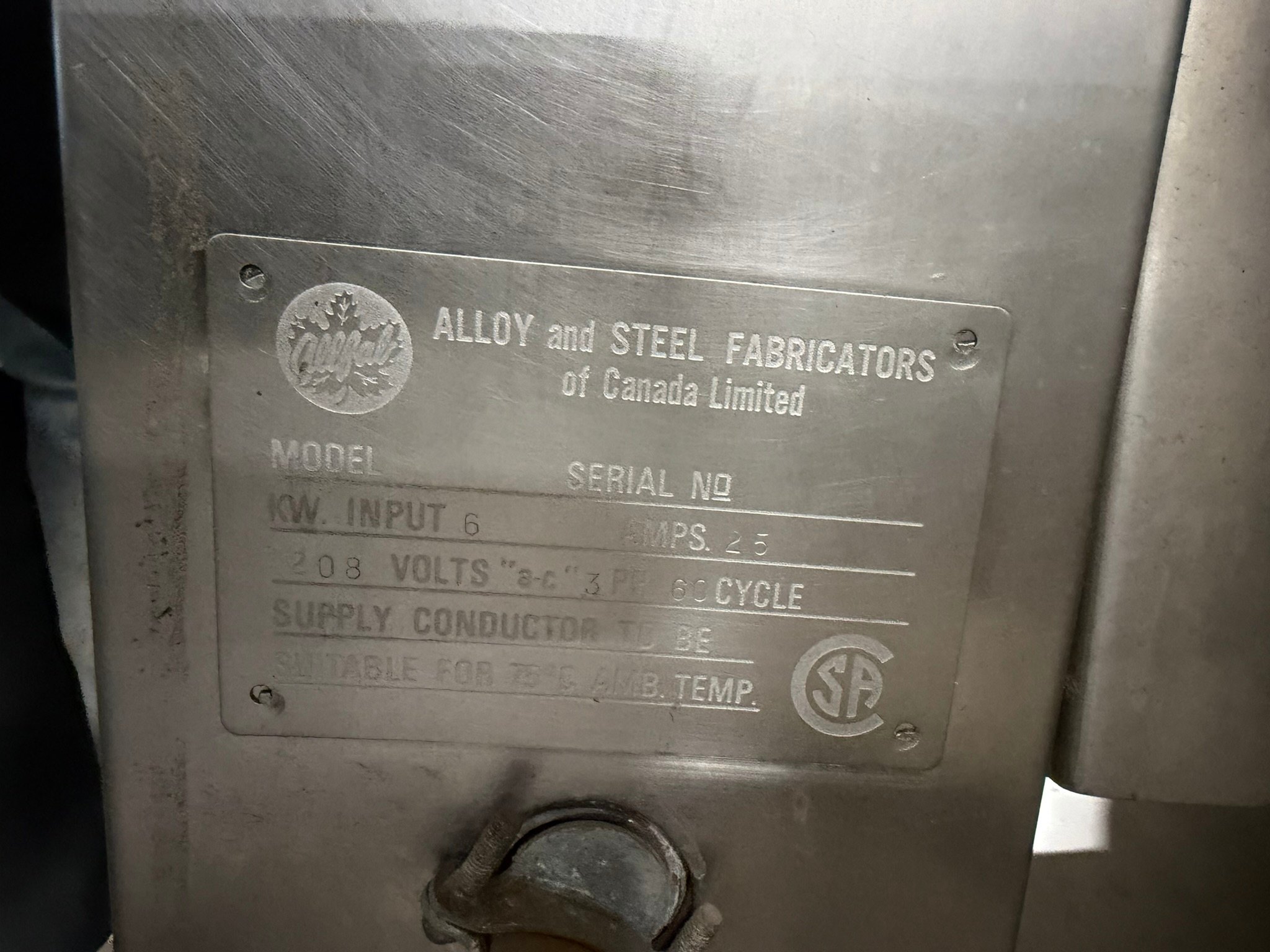 Allofab Manual 12-Gallon Electric Steam Kettle - 208V REFURBISHED CFE-0298 Allofab Manual 12-Gallon Electric Steam Kettle - 208V REFURBISHED CFE-0298