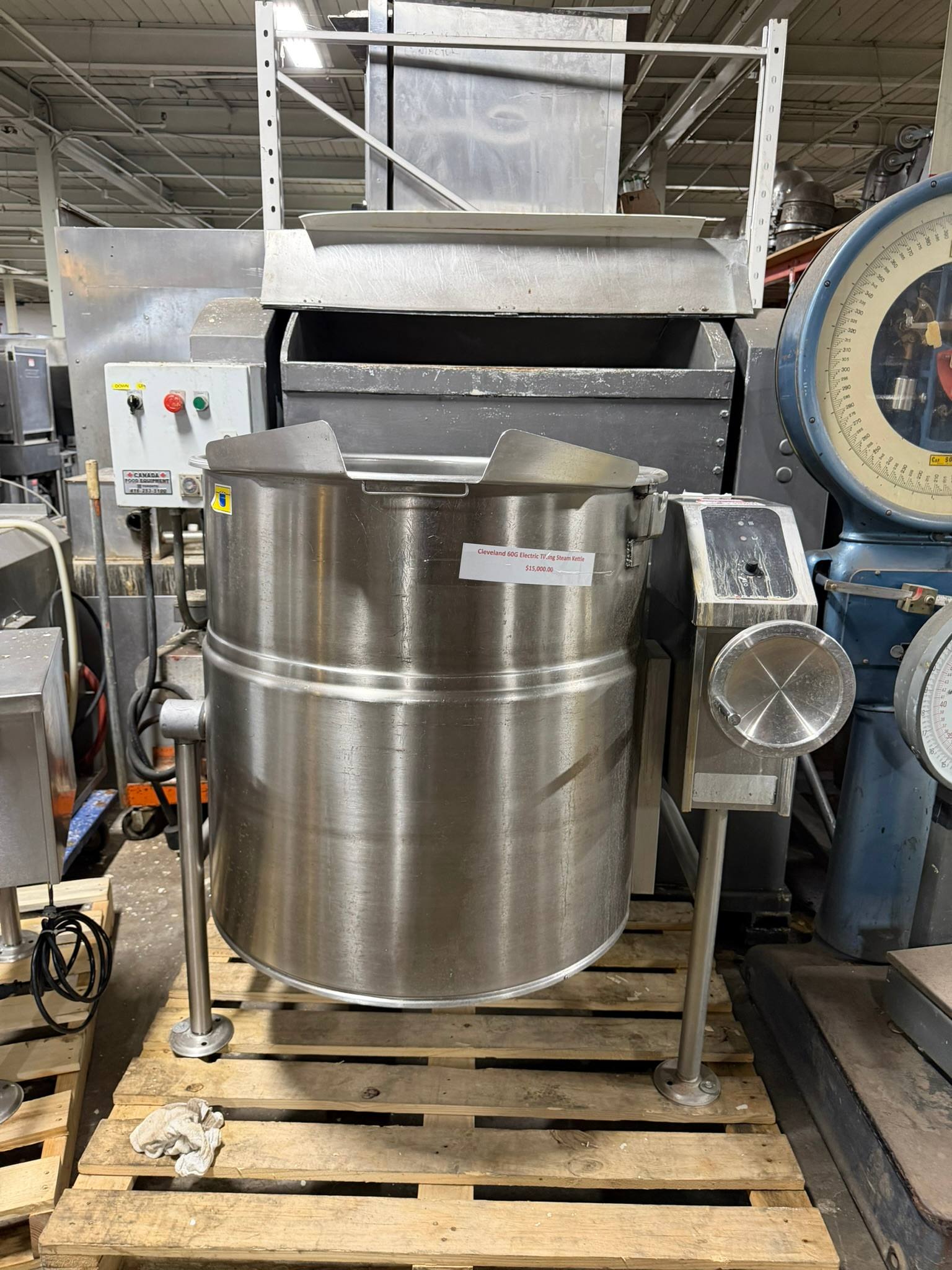 Cleveland KEL-60-T Electric Tilting Steam Jacketed Kettle REFURBISHED CFE-0310 Cleveland KEL-60-T Electric Tilting Steam Jacketed Kettle REFURBISHED CFE-0310