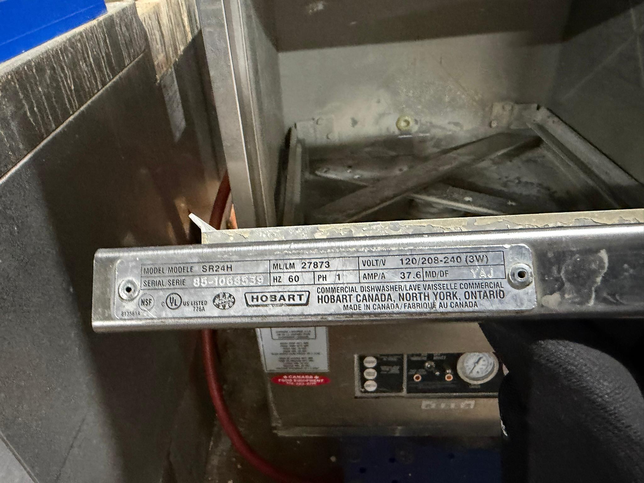 Hobart SR24H – High-Temperature Undercounter Dishwasher REFURBISHED CFE-0312 Hobart SR24H – High-Temperature Undercounter Dishwasher REFURBISHED CFE-0312