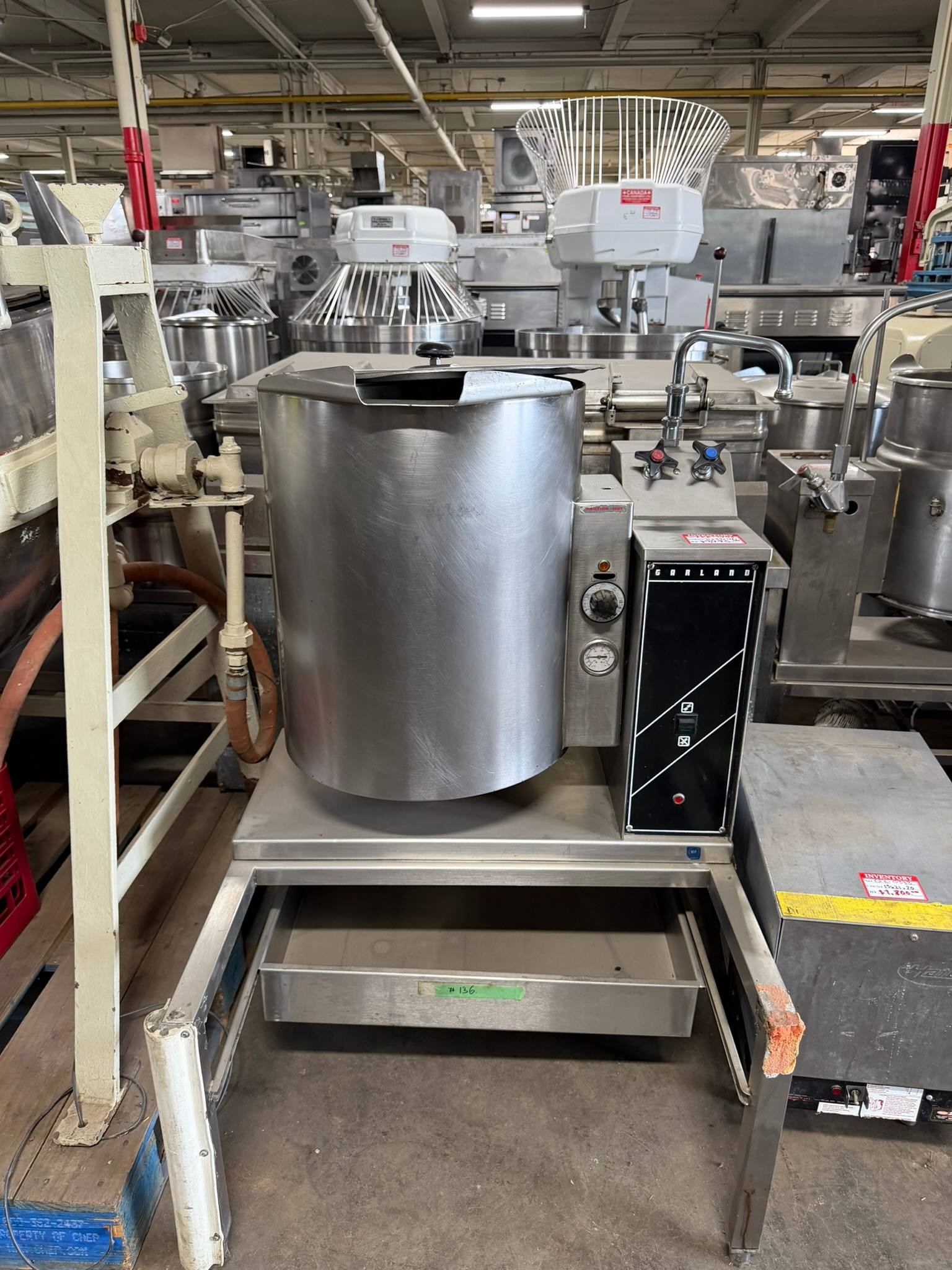 Garland Electric Tilting Kettle on stand (KT12E) REFURBISHED CFE-0293