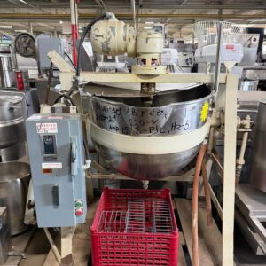 Commercial Hamilton style 30-gallon jacketed direct steam mixing kettle REFURBISHED CFE-0294