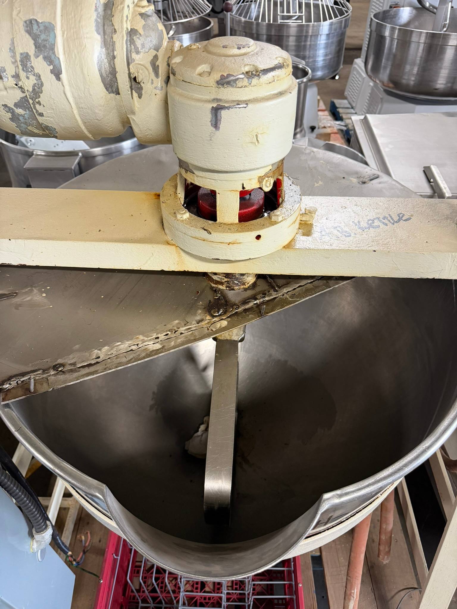 Commercial Hamilton style 30-gallon jacketed direct steam mixing kettle REFURBISHED CFE-0294
