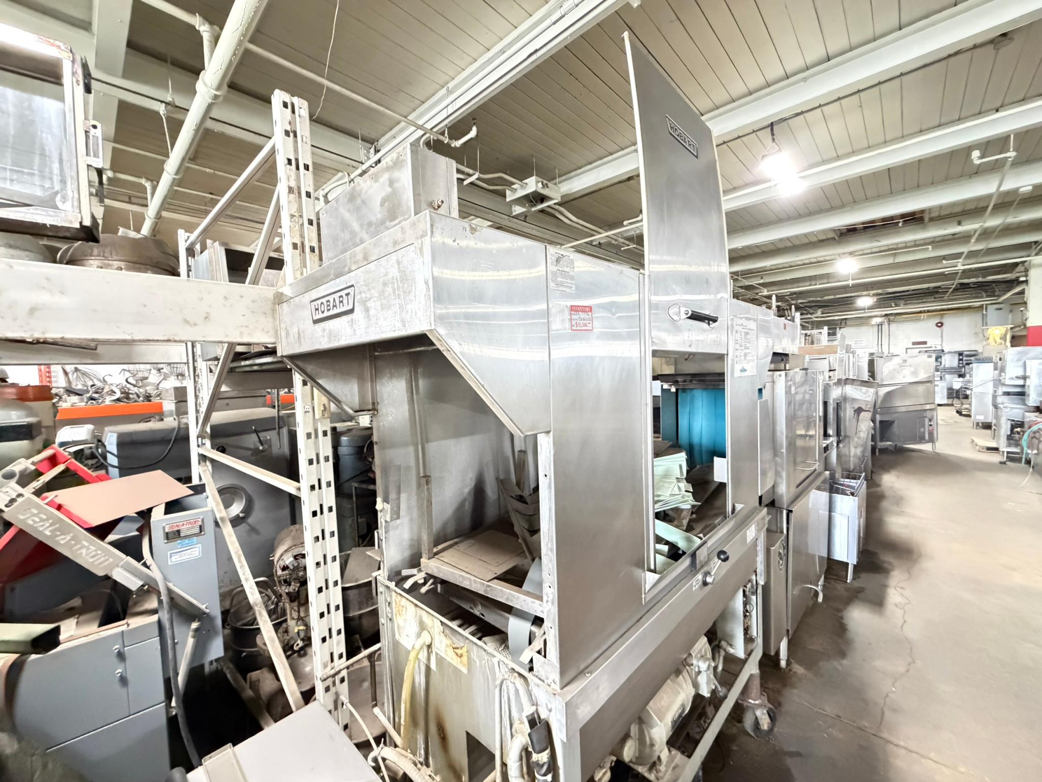 Hobart CRS66 High-capacity, flight-type commercial dishwasher capable of washing up to 202 racks per hour REFURBISHED CFE-0326