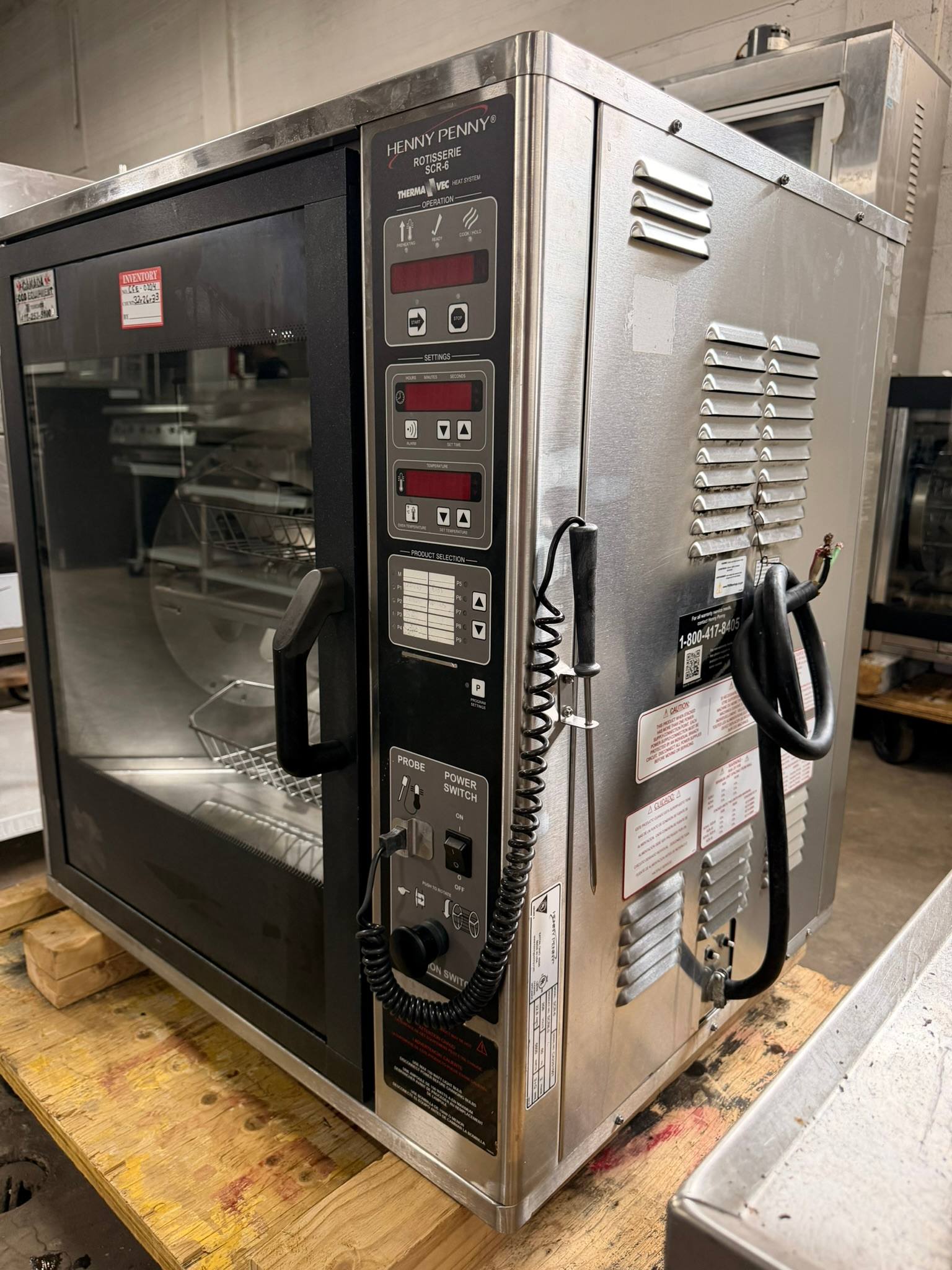 Henny Penny SCR-6 Electric Rotisserie, Countertop REFURBISHED CFE-0204 Henny Penny SCR-6 Electric Rotisserie, Countertop REFURBISHED CFE-0204