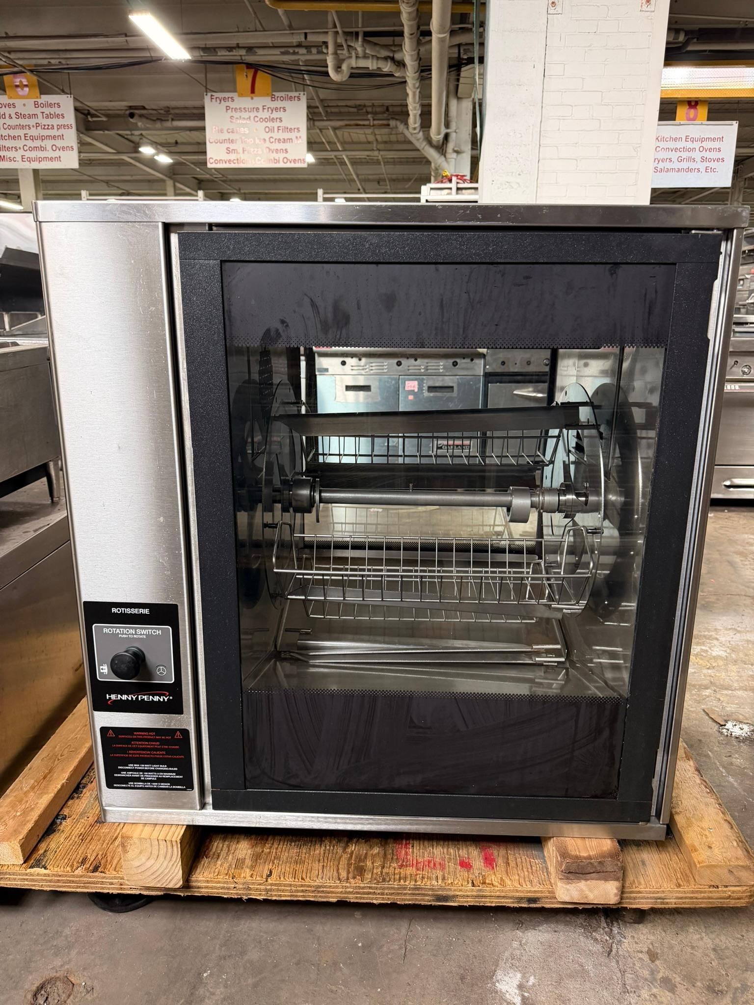 Henny Penny SCR-6 Electric Rotisserie, Countertop REFURBISHED CFE-0204 Henny Penny SCR-6 Electric Rotisserie, Countertop REFURBISHED CFE-0204
