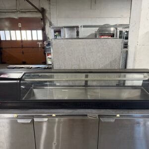 Hoshizaki Refrigerator, Left Side Condenser Display Case, Half Glass Doors REFURBISHED CFE-0156