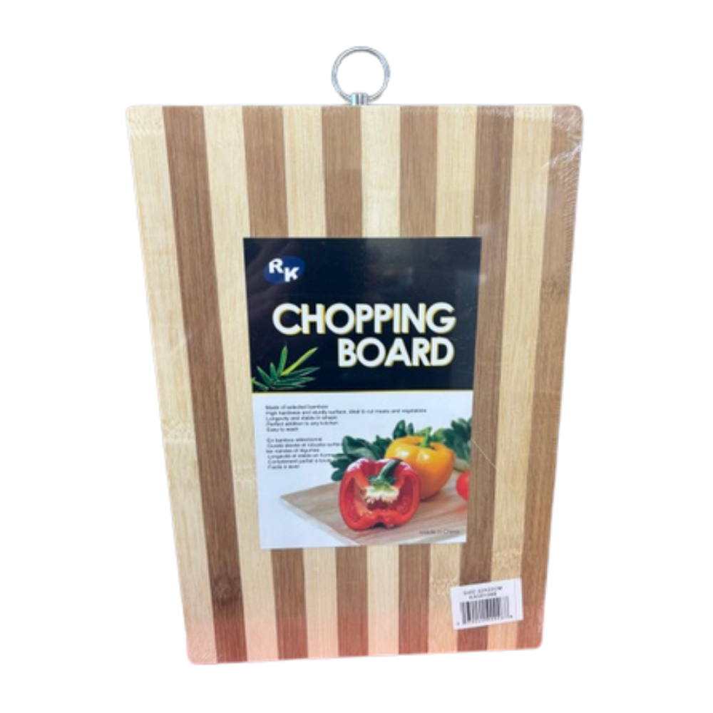 Rego Wooden Cutting Board With S/S Handle 32cmx22cm - CB6120 Rego Wooden Cutting Board With S/S Handle 32cmx22cm - CB6120