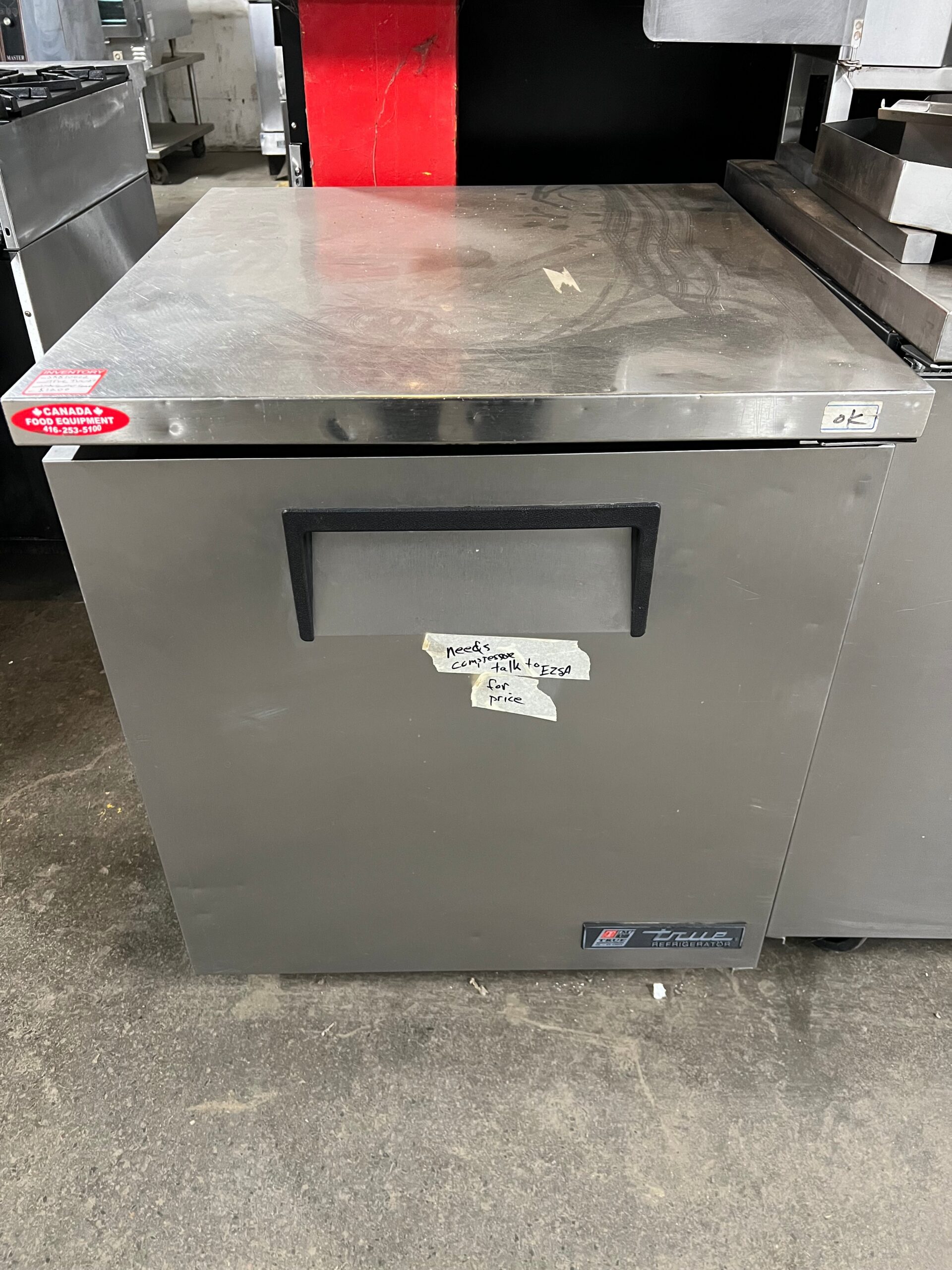 True TUC-27 Undercounter Refrigerator 27" REFURBISHED CFE-0160 True TUC-27 Undercounter Refrigerator 27" REFURBISHED CFE-0160