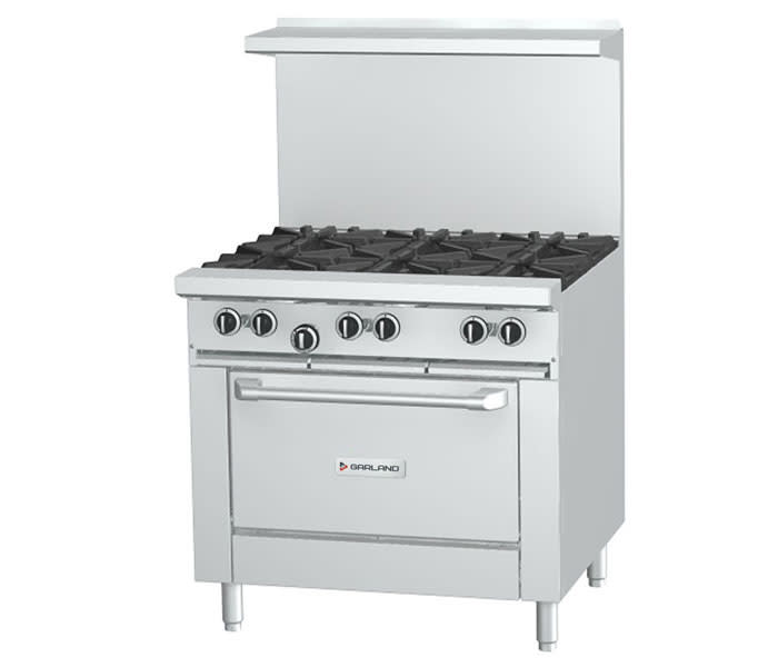 Garland 36" Six Burner Range W/ Oven PROPANE- G36-6R Garland 36" Six Burner Range W/ Oven PROPANE- G36-6R