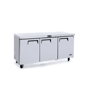 Atosa MGF8404 72" Solid 3-Door Undercounter Refrigerator - 21.13 Cu. Ft. Atosa MGF8404 72" Solid 3-Door Undercounter Refrigerator - 21.13 Cu. Ft.